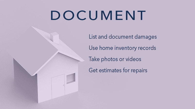 Tips to document damages for a claim